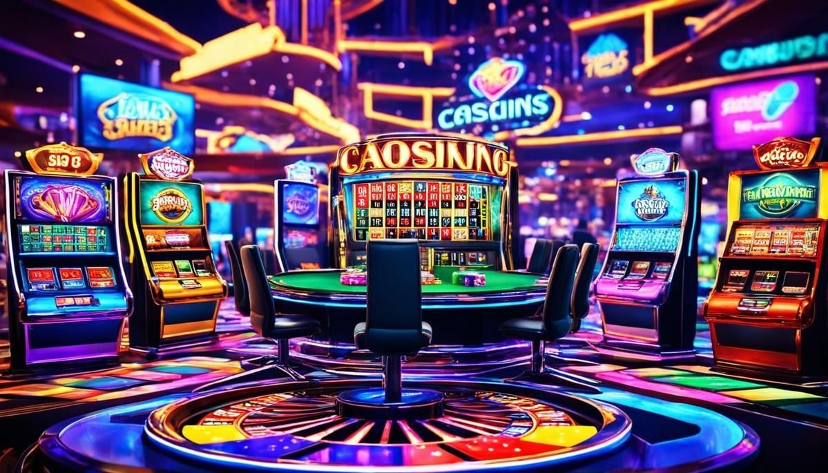 Layar antarmuka aplikasi mobile for4d yang menampilkan berbagai permainan sportsbook dan live casino